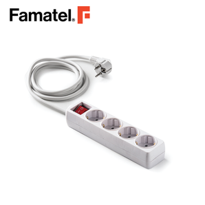 Multi Socket 4 ways 2P+E 16A 250V with Switch Cable 3m