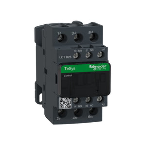 Contactor, TeSys Deca, 3P(3NO), AC-3/AC-3e, <=440V 25A, 48V AC coil, screw clamp terminals