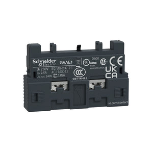 Auxiliary contact block,TeSys Deca,1NO/NC front mounting for GV2