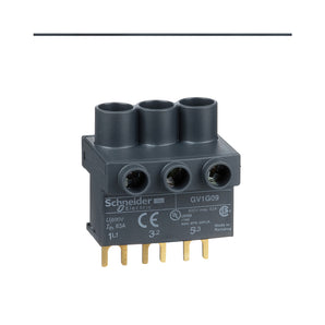 TeSys GV, top feed terminal block, for busbars, 3 P, for TeSys D and TeSys U