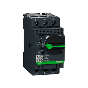 Motor circuit breaker, TeSys Deca, 3P, 1 to 1.6A, thermal magnetic, screw clamp terminals, rotary handle