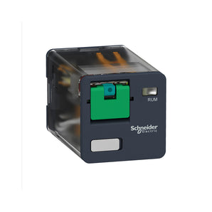 Universal plug in relay, 10A, 11 Pin, 3CO, lockable test but to n, 120V AC