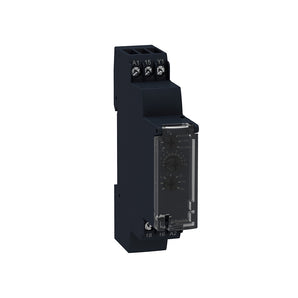 multifunction relay, Harmony Timer Relays, 8A, 1CO, 0.1s..10 h, power on delay, symmetrical flashing, 24V DC or 24...240V AC DC