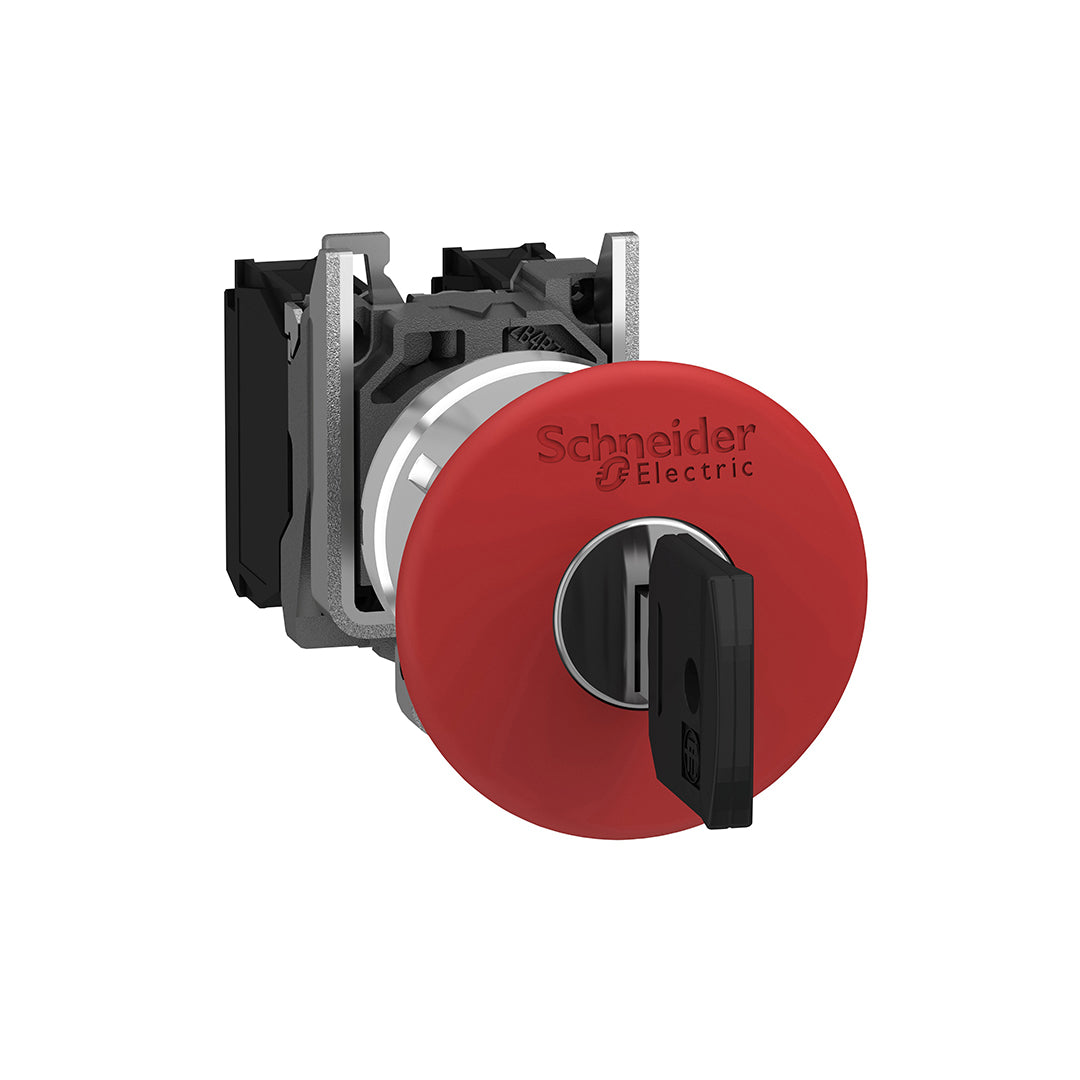 4push Button Control 22m Emergency stop push button, Harmony XB4, metal, red mushroom 40mm, 22m ...