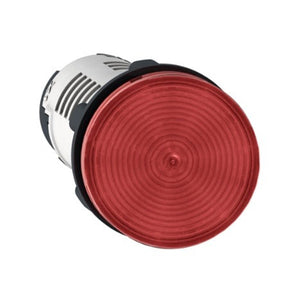 Monolithic pilot light, plastic, red, ¿22, integral LED, 24V AC/DC