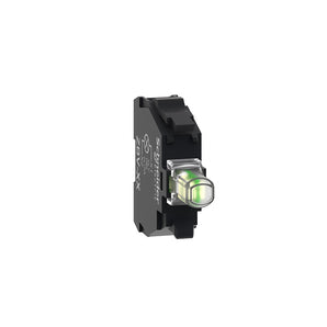 Light block, Harmony XB4 XB5, white, for head 22mm, universal LED, screw clamp terminals, 24V AC DC