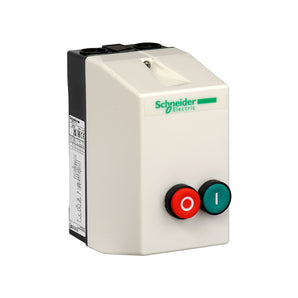 Enclosed DOL starter,TeSys LE,25A,380V AC coil,including 1 LC1D,2 pushbuttons