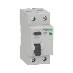 Residual current circuit breaker (RCCB), Easy9, 2P, 63A, AC type, 300mA