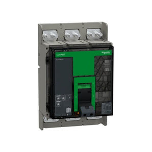 MCCB ComPacT NS1250N, 50kA at 415VAC, 3P, fixed, manually operated, MicroLogic 2.0 control unit, 1250A