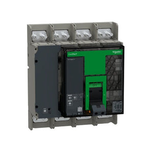 MCCB ComPacT NS1600N, 50kA at 415VAC, 4P, fixed, manually operated, MicroLogic 2.0 control unit, 1600A