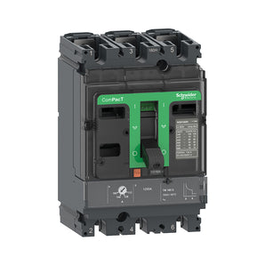 MCCB ComPacT NSX100B, 25kA/415VAC, 3 poles, TMD trip unit 80A