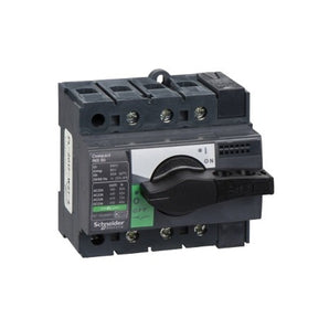 Switch disconnector, Compact INS80, 80A, standard version with black rotary handle, 3 poles