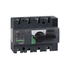 Switch disconnector, Compact INS100, 100A, standard version with black rotary handle, 4 poles