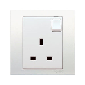 Vivace 13A 250V 1 Gang Switched Socket