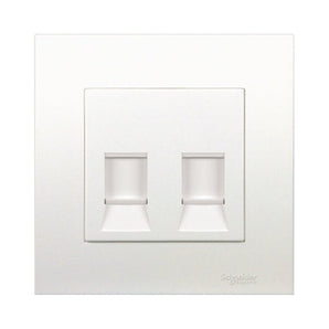 Vivace 2 Gang Keystone Wallplate with Shutter