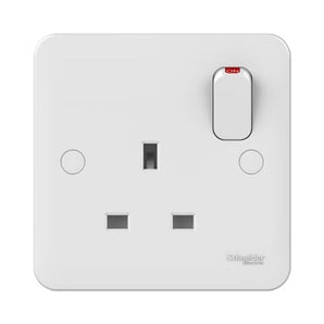 Lisse - switched socket - without instructions - 13 A - 230 V - 1 gang -white