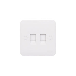 Lisse - data socket - 2 gang RJ45 Cat 6