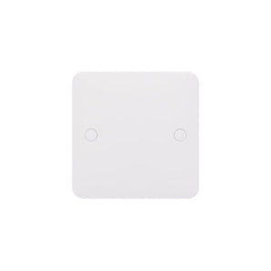Lisse - White moulded - blank plate - 1 gang - matt white