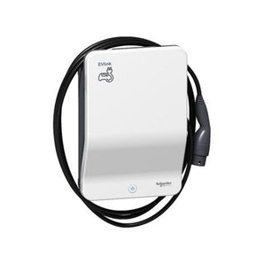 Car Charging Station EVlink Wallbox - 22 kW - T2 attached cable