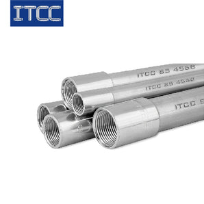 RIGID Steel Conduit TO BS4568 : 1970 CLASS 4 25mm( 3.75 MTR LONG WITH COUPLER )