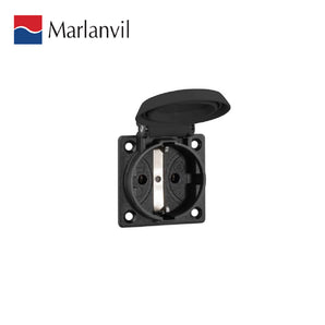 Surface Mounted Schuko Socket 16A 2P+T With Cover IP55