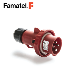 Industrial Plug 3PH + PE 4 Pin 32A IP67