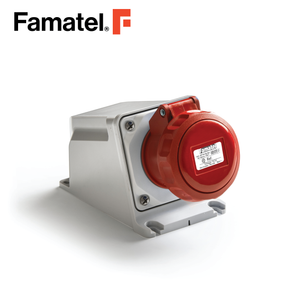 Industrial Wall Socket 3PH + N + PE 5 Pin 16A IP67