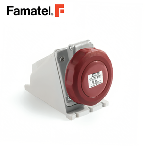 Industrial Wall Socket 3PH + PE 4 Pin 32A IP67