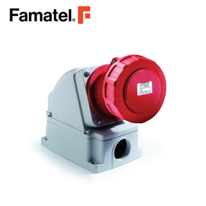 Industrial Wall Socket 3PH + N + PE 63A IP67