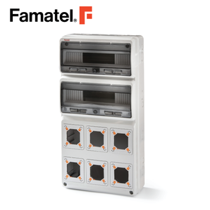 UV ABS Industrial Socket 6 Modules IEC 16A/32A AND 32 Ways MCB IP67