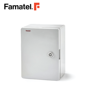 Enclosure UV ABS 28x21x13 cm IP65 Lockable Door Included Galvanized Plate