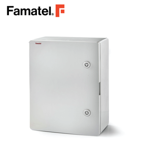 Enclosure UV ABS 40x30x16.5 cm IP65 Lockable Door Included Galvanized Plate