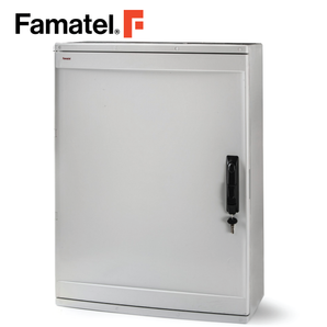 Enclosure UV ABS 80x60x26.5 cm IP65 Lockable Door Included Galvanized Plate
