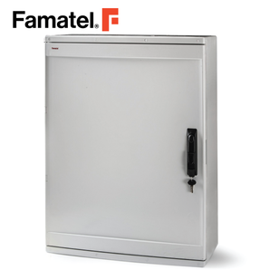 Enclosure UV ABS 80x60x26.5 cm IP65 Lockable Door Included Galvanized Plate