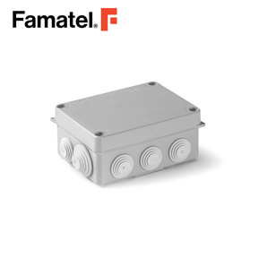 UV Junction Box ABS  15.2x11x6.3 cm IP55 With Cones & Screws