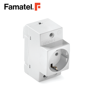 DIN Rail Socket Outlet 2P+E 16A 250V IP20