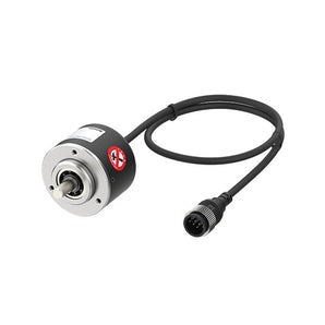 DIAMETER 50MM SHAFT TYPE INCREMENTAL ROTARY ENCODER VOLTAGE OUTPUT PHASE (ABZ) SHAFT ? 8MM 12-24VDC 400 P/R.