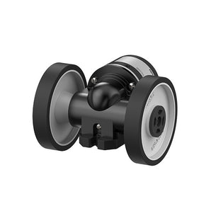 WHEEL TYPE INCREMENTAL ROTARY ENCODER VOLTAGE OUTPUT 12-24VDC OUTPUT PHASE AB PHASE Gear ratio : 4:1 [ measurement unit-1 cm ]