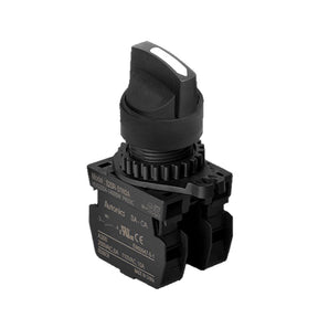 SELECTOR SWITCH - 3 POSITIONS -2NO SPRING RETURN