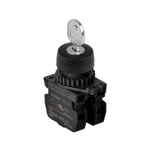 SELECTOR SWITCH - KEY SWITCH - 2 POSITIONS -1NO SPRING RETURN