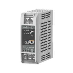 DIN RAIL MOUNTED POWER SUPPLY INPUT 220VAC OUTPUT 60 WATT 12VDC 5A