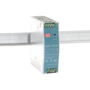 AC-DC INDUSTRIAL DIN RAIL POWER SUPPLY OUTPUT 24VDC AT 5A METAL CASE