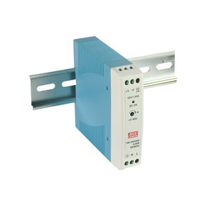 AC-DC INDUSTRIAL DIN RAIL POWER SUPPLY OUTPUT 12VDC AT 1.67A PLASTIC CASE