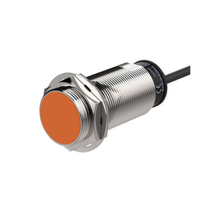 Long-Distance Cylindrical Inductive Proximity Sensor Flush 30mm Diameter, PNP NC, Sensing distance : 10mm