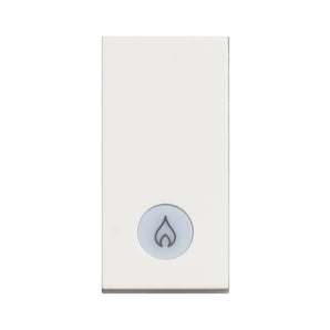 One-way switch 1P 16 AX - 250 Vac - lightable - heater symbol (BT-RW4001LP)