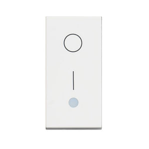 One-way switch 2P 16 AX - 250 Vac - lightable (BT-RW4002L)