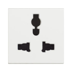 Multistandard socket 2P+E 5/6/10/13 A 250 Vac and 127 Vac (RW4139)