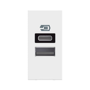 USB charger with 2 type A and C ports - 15W (3A) (BT-RW4191AC)
