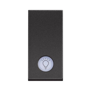 One-way switch 1P 10 AX - 250 Vac - lightable - lamp symbol (RG4001LA)