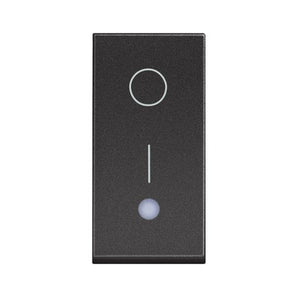 One-way switch 2P 16 AX - 250 Vac - lightable (BT-RG4002L)